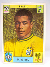 FIGURINA PANINI-MEXICO 70-MONDIALI CALCIO-JAIRZINHO-BRASIL-OTTIMA-ORIGINALE