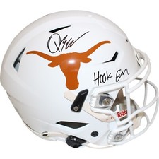 Casco Quinn Ewers autografato Texas Longhorns SpeedFlex gancio Em Beckett 47627