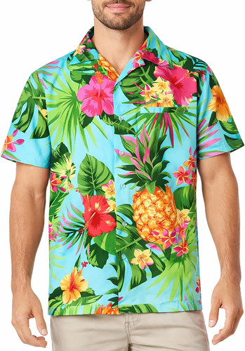 Camicia hawaiana uomo maniche - camicia,