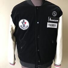 BOMBER MONCLER DIST IN FRUSTAGNMO RIGATO ED ECOPELLE IMBOTTITO PARI AL NUOVO