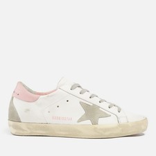 Scarpe da ginnastica donna Golden Goose Superstar in pelle colore bianco