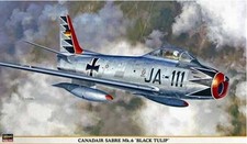 1:32 model kit HASEGAWA 08161 CANADAIR Sabre Mk.6 'BLACK TULIP' IMBALLO ORIGINALE