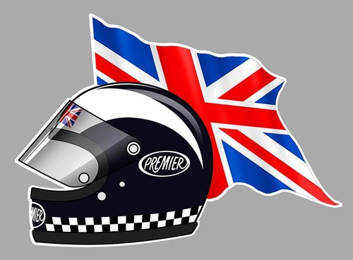 Phil read helmet - read, flag