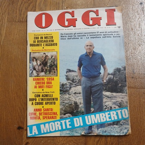 Oggi 1983 morte - 1983=morte, umberto