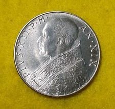 VATICANO 100 LIRE 1957 PIO XII° FDC ACMONITAL