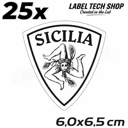 Adesivi sicilia stemma - adesivi,