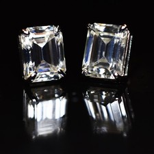 Coppia orecchini moissanite