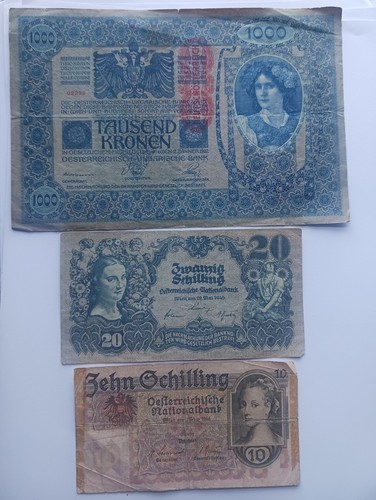 Banconote austria lotto - banconote, austria,