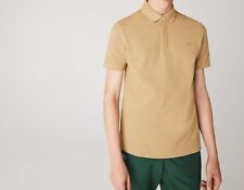 Lacoste Polo Uomo Paris Regular Fit Cotone Elasticizzato Piqu, Beige, M