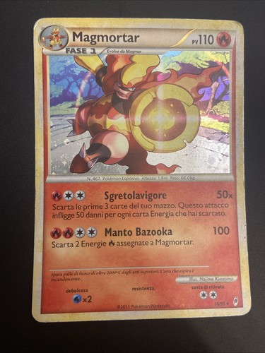 Pokemon card carta magmortar - card,
