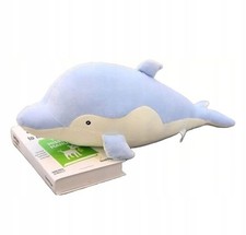 Cuscino peluche delfino blu