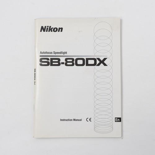 Nikon 80dx flash manuale - sb-80dx,