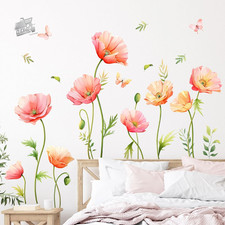Wall Stickers Flowers Poppy