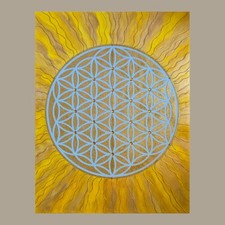 Fiore della Vita Sole Quadro