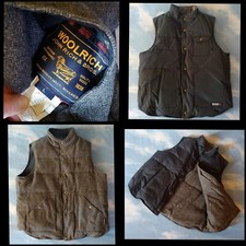 VEST jacket  gilet doubleface  duvet WOOLRICH John Rich & Bros . tg.L  RARE