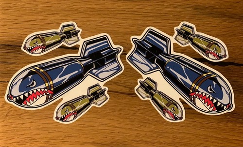 Adesivi bomba squalo sticker - squalo,