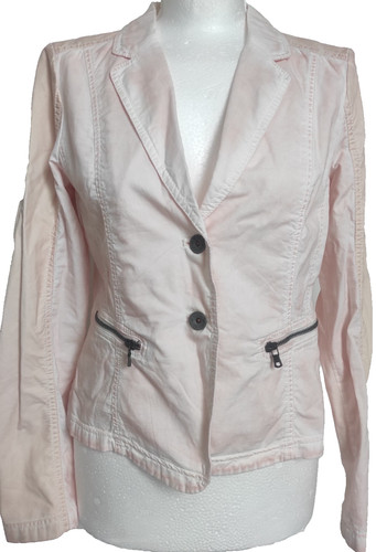 Giacca blazer rosa cropped