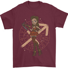 T-shirt uomo Sagittario Steampunk donna segno stellare 100% cotone