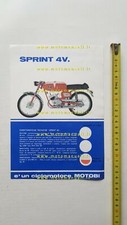 Motobi 50 Sprint 4V 1968 depliant originale ciclomotore italiano brochure moped 