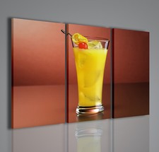 QUADRI MODERNI LEMON DRINK QUADRO MODERNO COCKTAIL ARREDAMENTO BAR PUB ARREDARE 