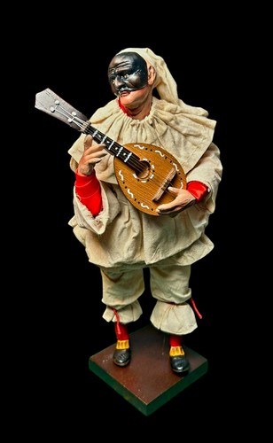 Pulcinella statuetta con - statuetta,