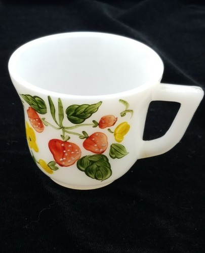 Tazza demitasse fragola vetro