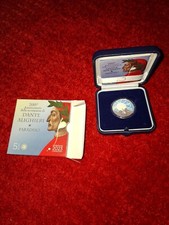 ITALIA 2023 PARADISO DANTE ALIGHIERI MONETA 5 EURO ARGENTO FDC IPZS