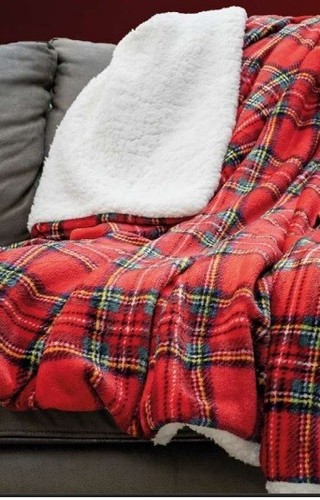 Plaid coperta tartan - coperta, pile