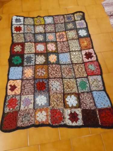 Coperta artigianale uncinetto - coperta,