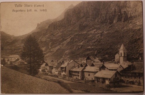 Cartolina valle stura cuneo - valle,
