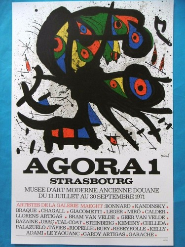 Miro joan affiche originale - miro, en