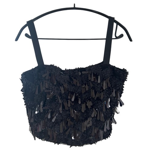 Canotta zara con - paillettes, e