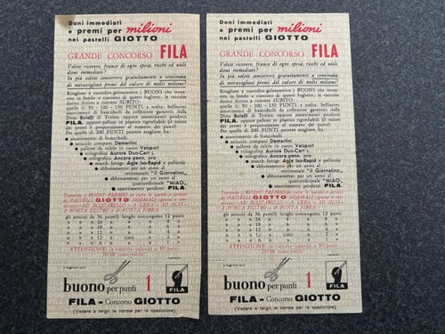 Vintage set due buoni - set, di