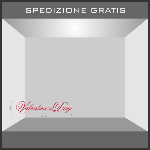Adesivo san valentino - adesivo,