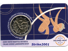 Coin Card 2 EURO COMM. FINLANDIA 2025 100° annivers. gara Atletica -finlandese