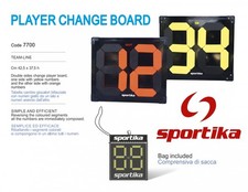 Tabella Cambio Giocatori con Borsa PLAYER CHANGE SPORTIKA Bifacciale Gara Calcio