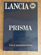 LIBRETTO MANUALE USO E MANUTENZIONE LANCIA PRISMA 3^ Ed 1985