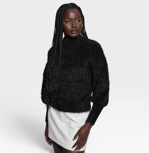 Maglione nero fuzzy - , guess