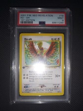 Carta Pokemon Ho-Oh NEO REVELATION 1 ST EDITION PSA 9