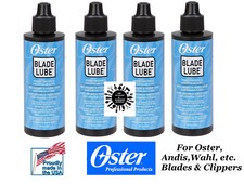 4-OSTER Pro BLADE LUBE lubrificante CLIPPER & TRIMMER OIL * anche per Andis, Wahl, Moser