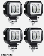4 Fari LED 20W 7D IP67 1800LM Fendinebbia Moto Fuoristrada Trattore Barca