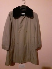 MABRUN demi-season universal women's coat. With artificial fur lining, size 44.