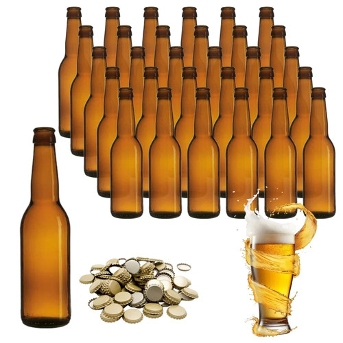 Bottiglie vetro birra - bottiglie, 33