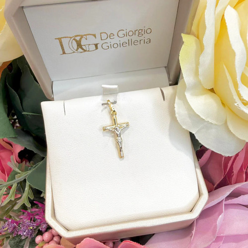 Ciondolo croce con cristo - ciondolo,