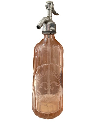 Sifone vetro rosa vintage - vetro,