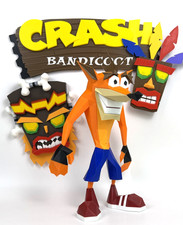 Crash Bandicoot Logo & Figure
