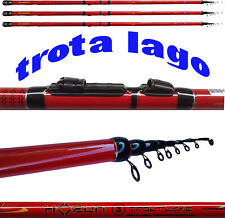 canna pesca trota lago