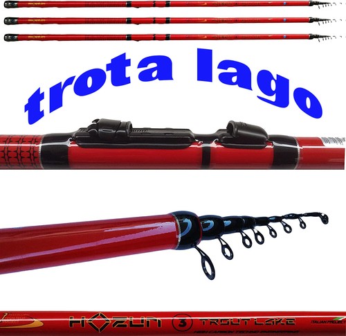 Canna pesca trota - canna, lago