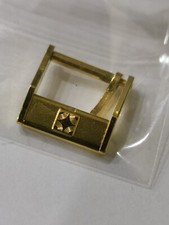 Fibbia Zenith ORIGINALE vintage metallo color oro 12mm