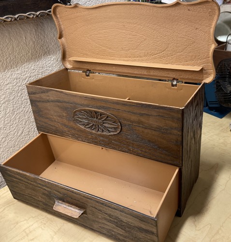 Scatola porta ricette vintage